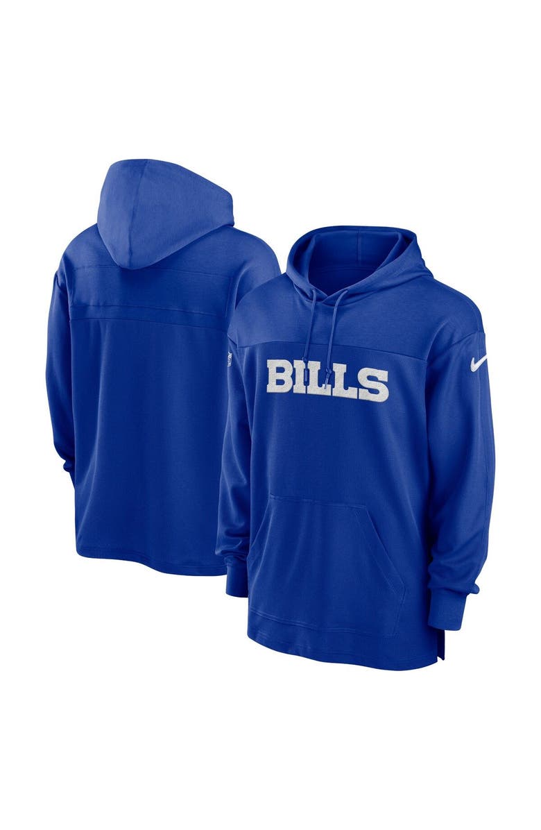Nike Men's Nike  Royal Buffalo Bills 2023 Sideline Lightweight Performance Hooded Top, Main, color, 