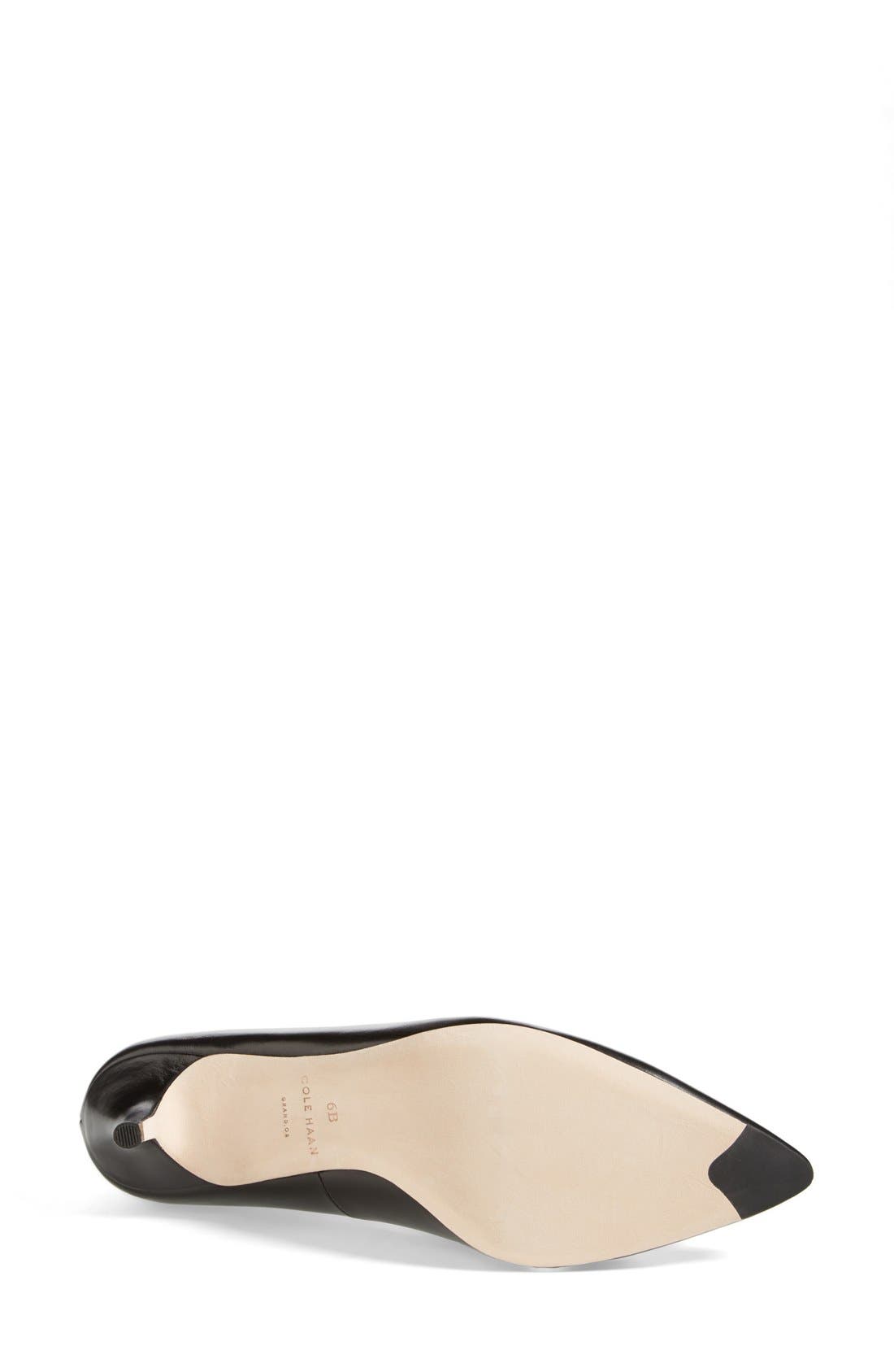 'Bradshaw' Pointy Toe Pump, Alternate, color, BLACK