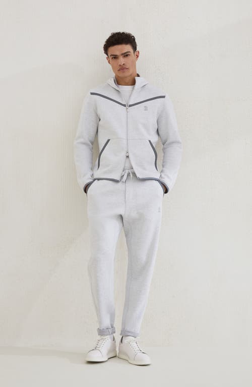 Brunello Cucinelli Double Cloth Trousers In White