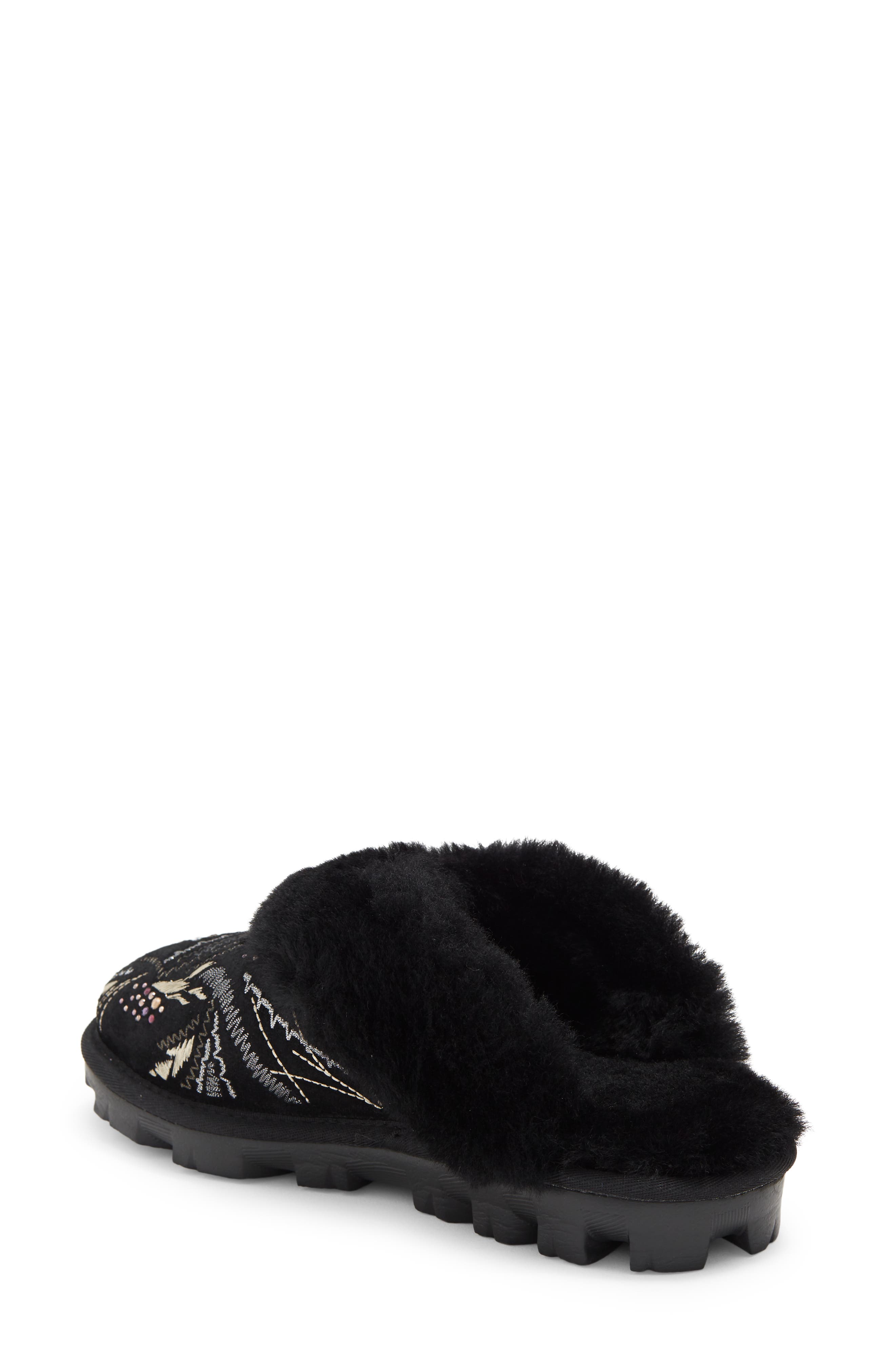 UGG<sup>®</sup> Coquette Gold Burst Genuine Shearling Lined Slipper, Alternate, color, 