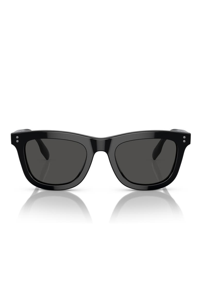 Kids' 46mm Square Sunglasses, Main, color, BLACK / DARK GREY