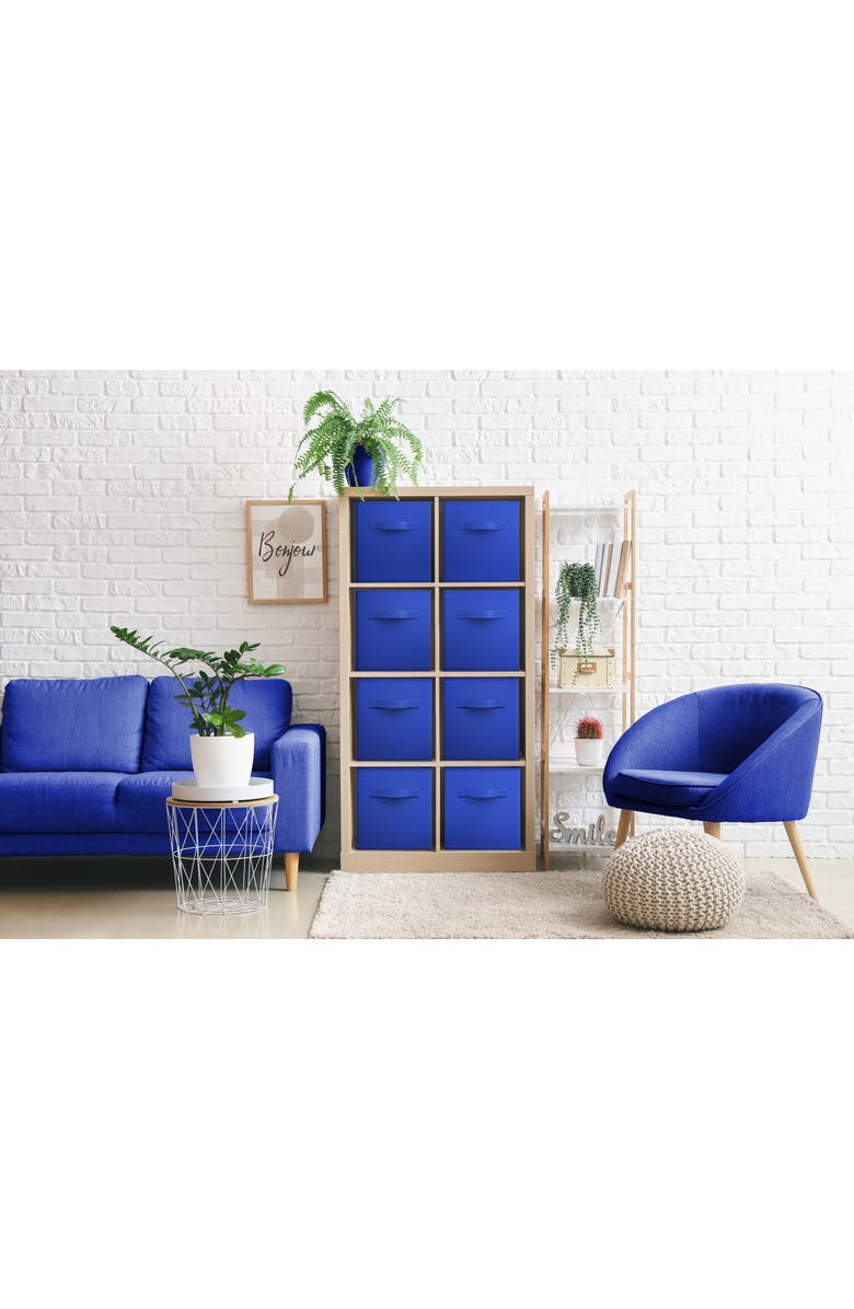 SORBUS 8-Pack Collapsible Storage Cubes, Alternate, color, Royal Blue