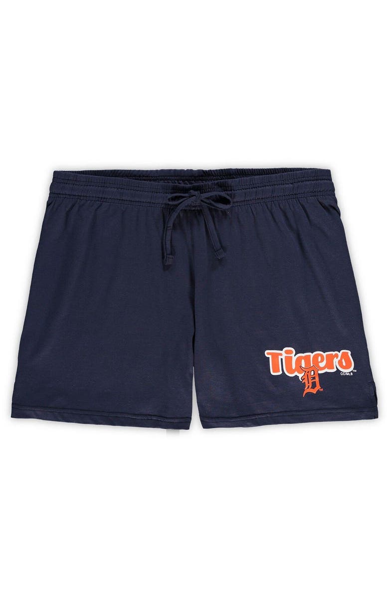 CONCEPTS SPORT Women's Concepts Sport Navy Detroit Tigers Plus Size Cloud Tank Top & Shorts Sleep Set, Alternate, color, 