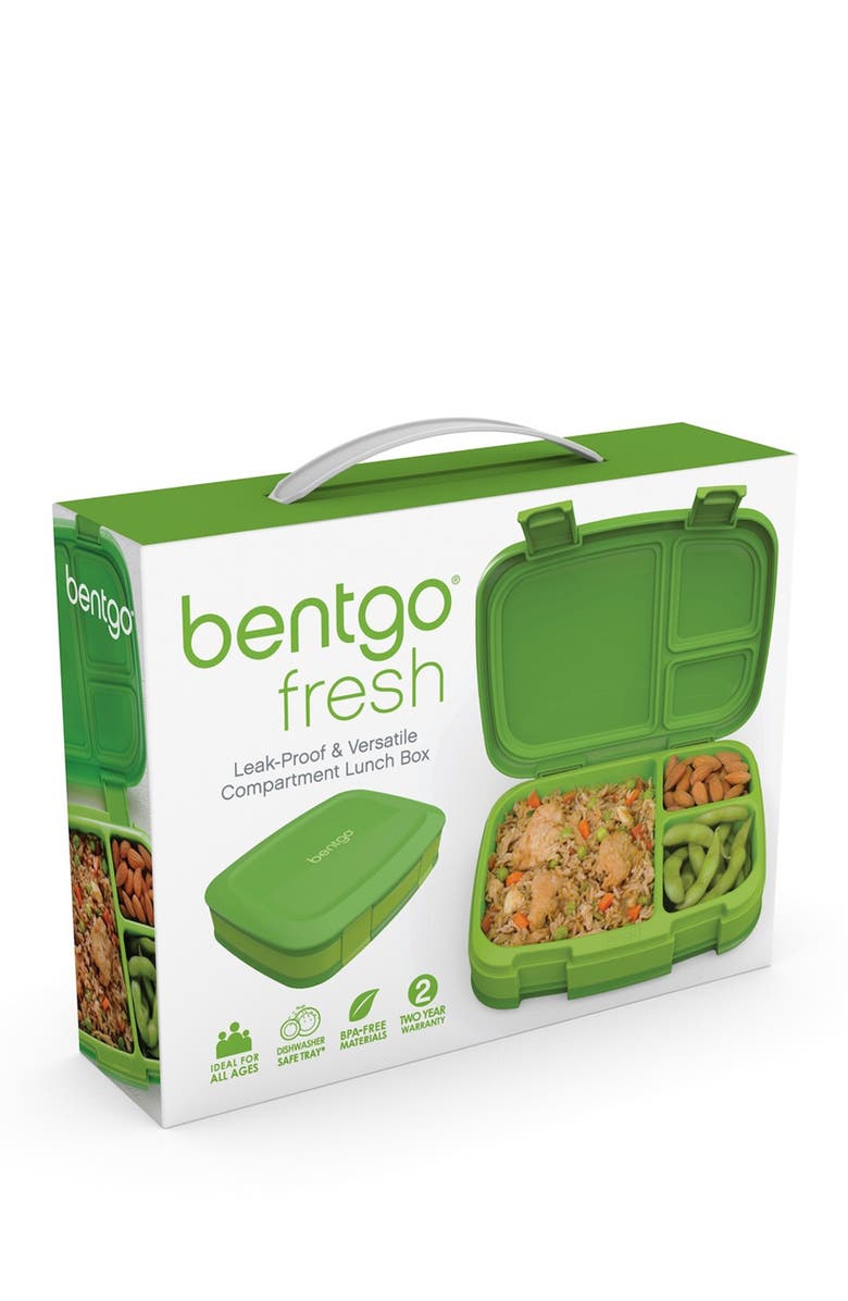 BENTGO Fresh Leakproof Lunch Box - Red, Alternate, color, Green