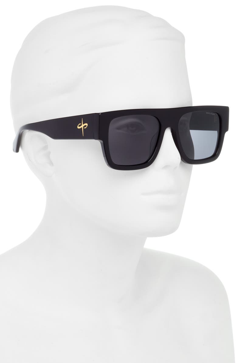 SANTO STUDIO Sheckler Sunglasses, Alternate, color, Shiny Black