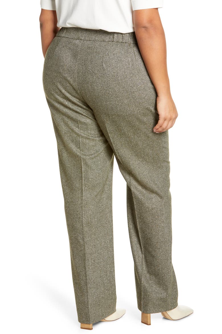 Barrow Wool Blend Donegal Tweed Pants, Alternate, color, DARK SEAWEED MULTI