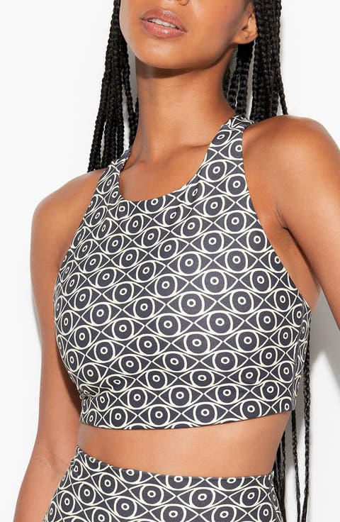 Mystic Eye Laurel Longline Racerback Sports Bra