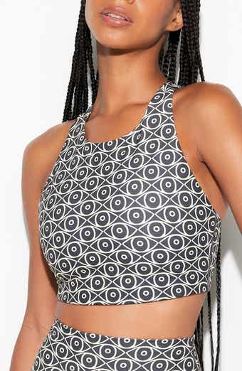 Spiritual Gangster Mystic Eye Laurel Longline Racerback Sports Bra