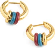 Madewell Triple-Ring Huggie Hoop Earrings