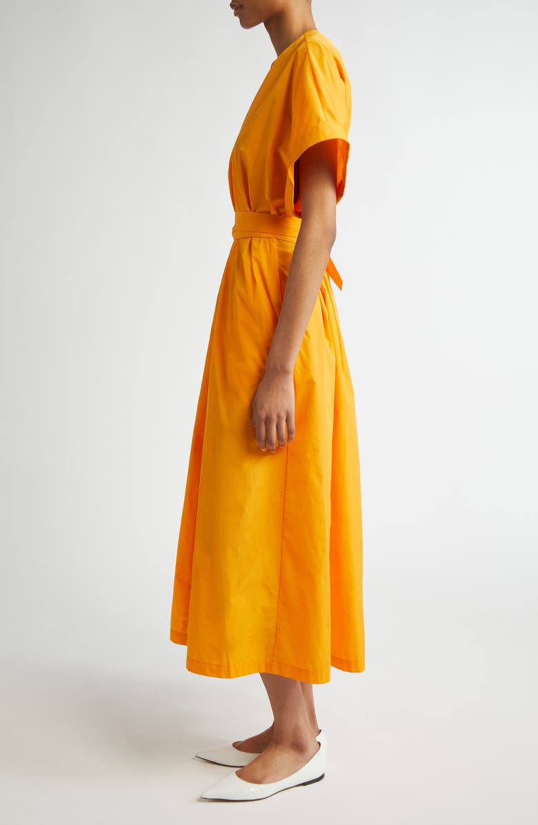 Lela Rose Dolman Sleeve V-Neck Belted A-Line Dress, Alternate, color, 