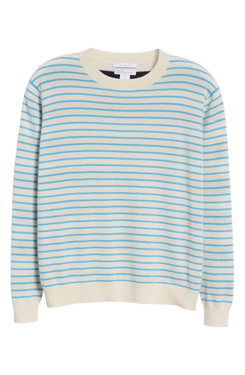 Nordstrom Signature Multi Stripe Cashmere Sweater, Alternate, color,