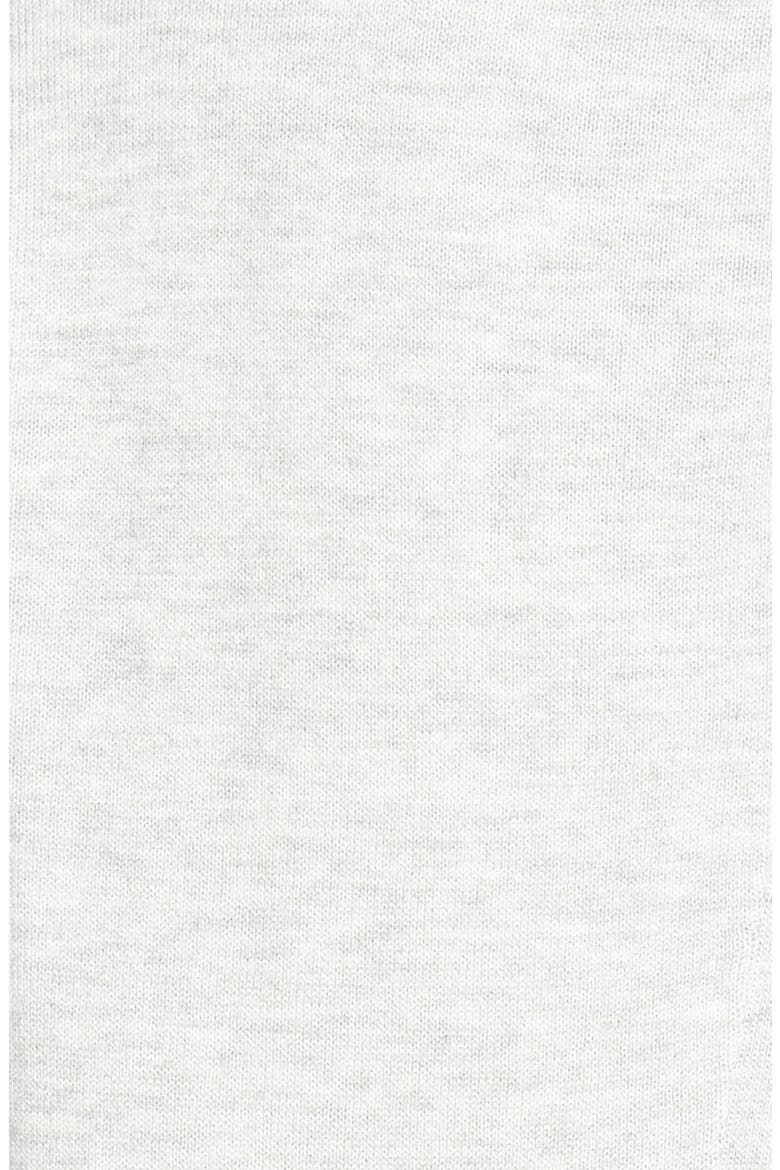 Pleated Hem Sweater, Alternate, color, GREY LT HEATHER- WHITE VAPOR