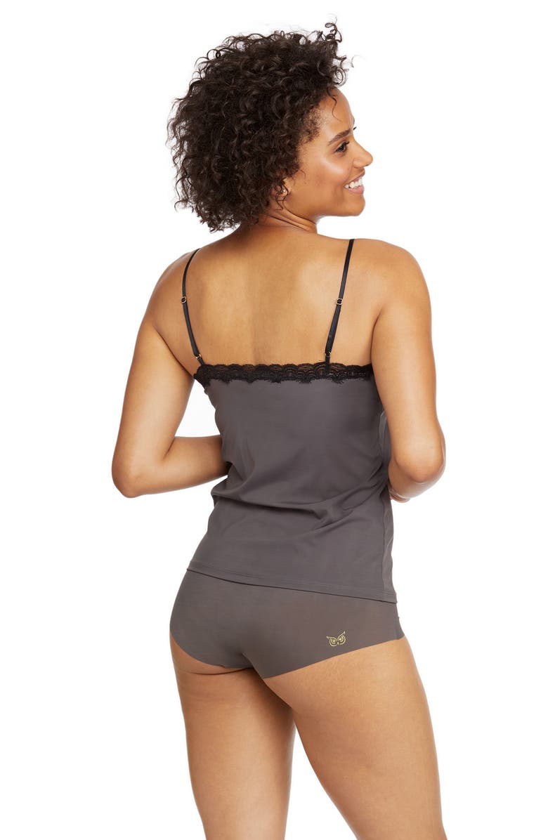 Uwila Warrior Soft Seamless Camisole with Lace, Alternate, color, Shale
