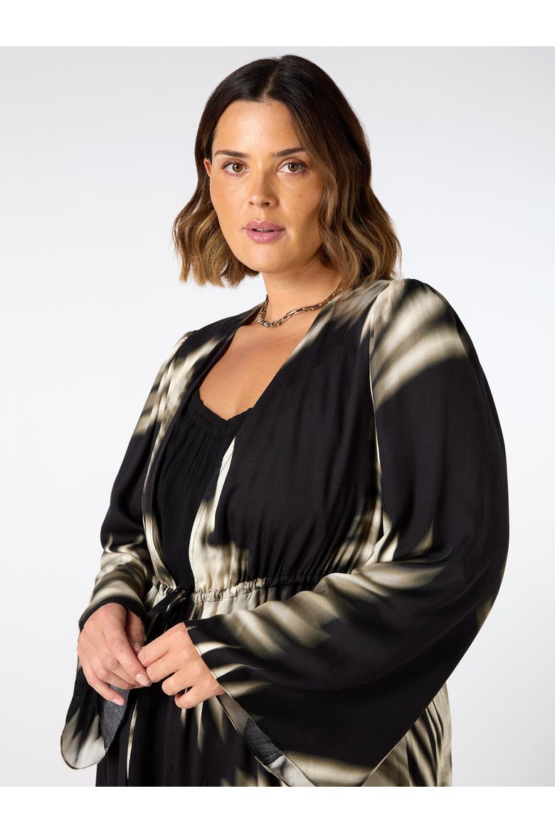 Drawstring Coat, Alternate, color, Mono