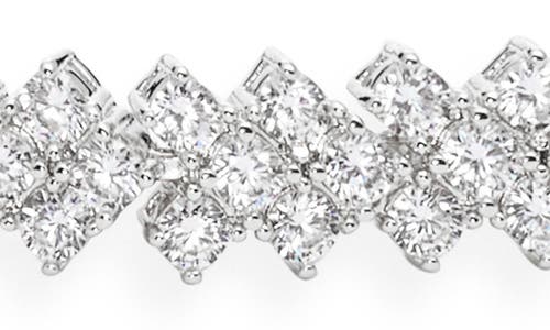 Nordstrom Herringbone Cubic Zirconia Tennis Bracelet In Metallic