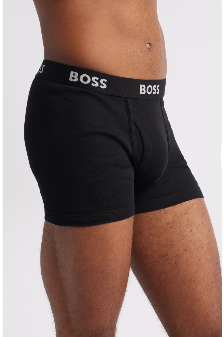 5-Pack Authentic Cotton Boxer Briefs, Alternate, color, BLACK
