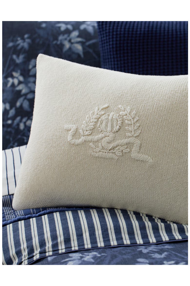 Lara Knit Throw Pillow, Alternate, color, TRUE CREAM
