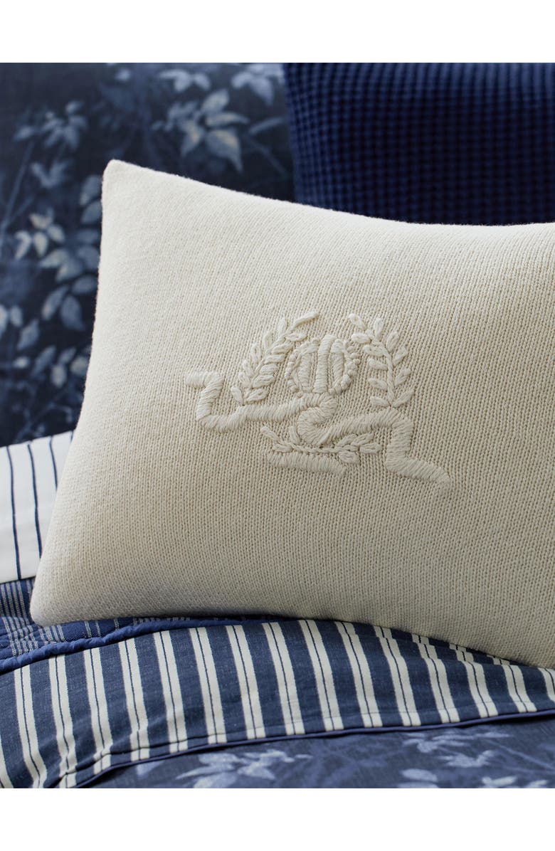 Lauren Ralph Lauren Lara Knit Throw Pillow, Alternate, color, True Cream