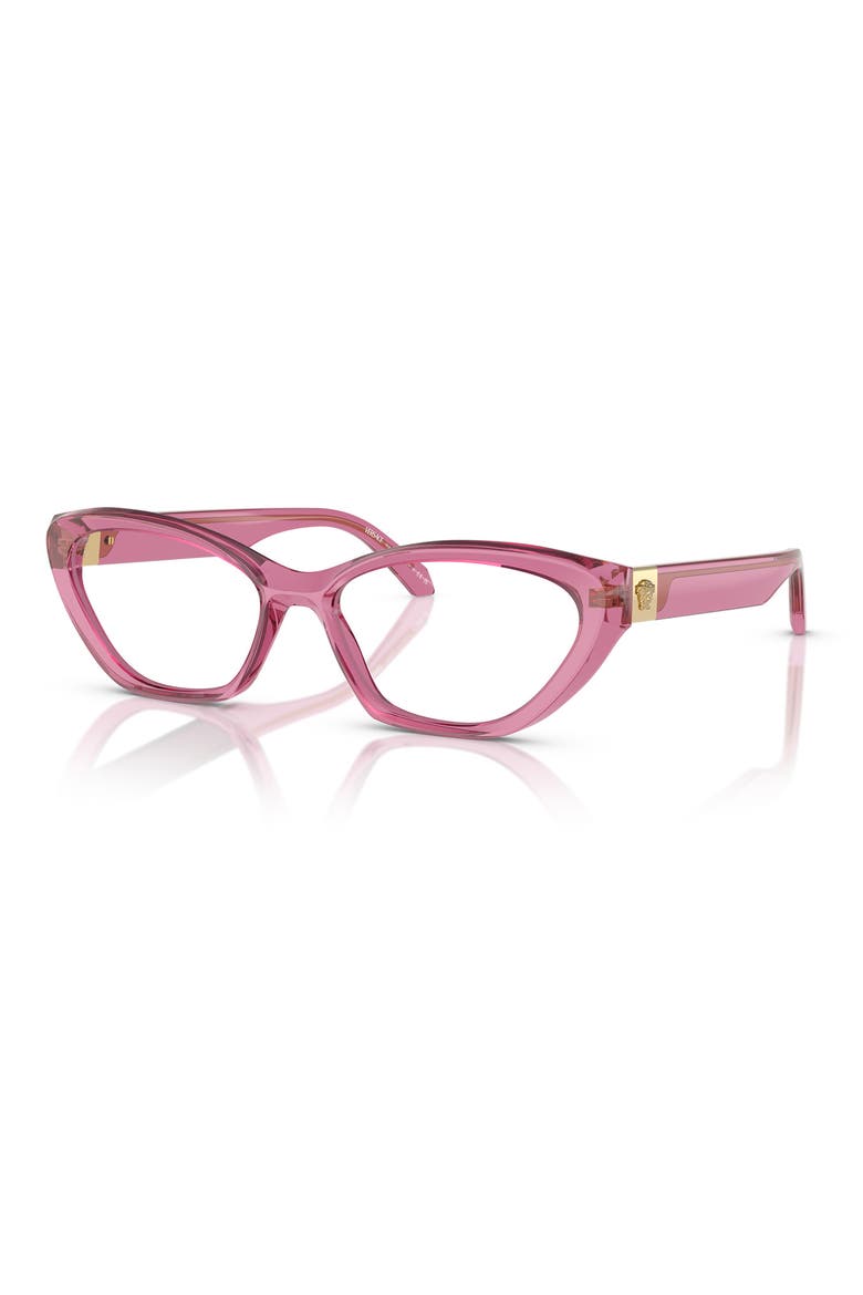 55mm Cat Eye Optical Glasses, Alternate, color, PINK