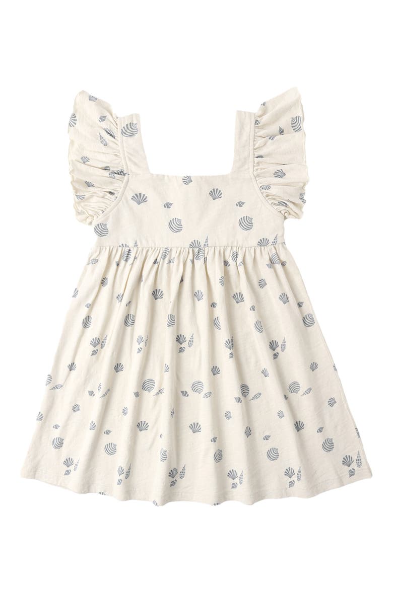 Mariposa Ruffle Cotton Dress with Bloomers, Alternate, color, NATURAL