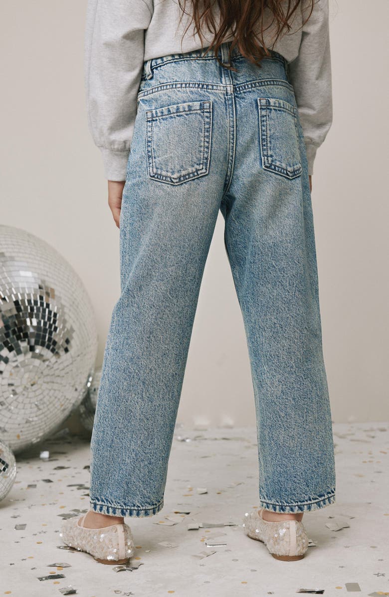 NEXT Kids' Sequin Splatter Jeans, Alternate, color, Blue