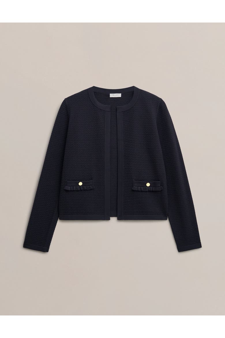 Petra Knitted Jacket, Alternate, color, Hobbs Navy