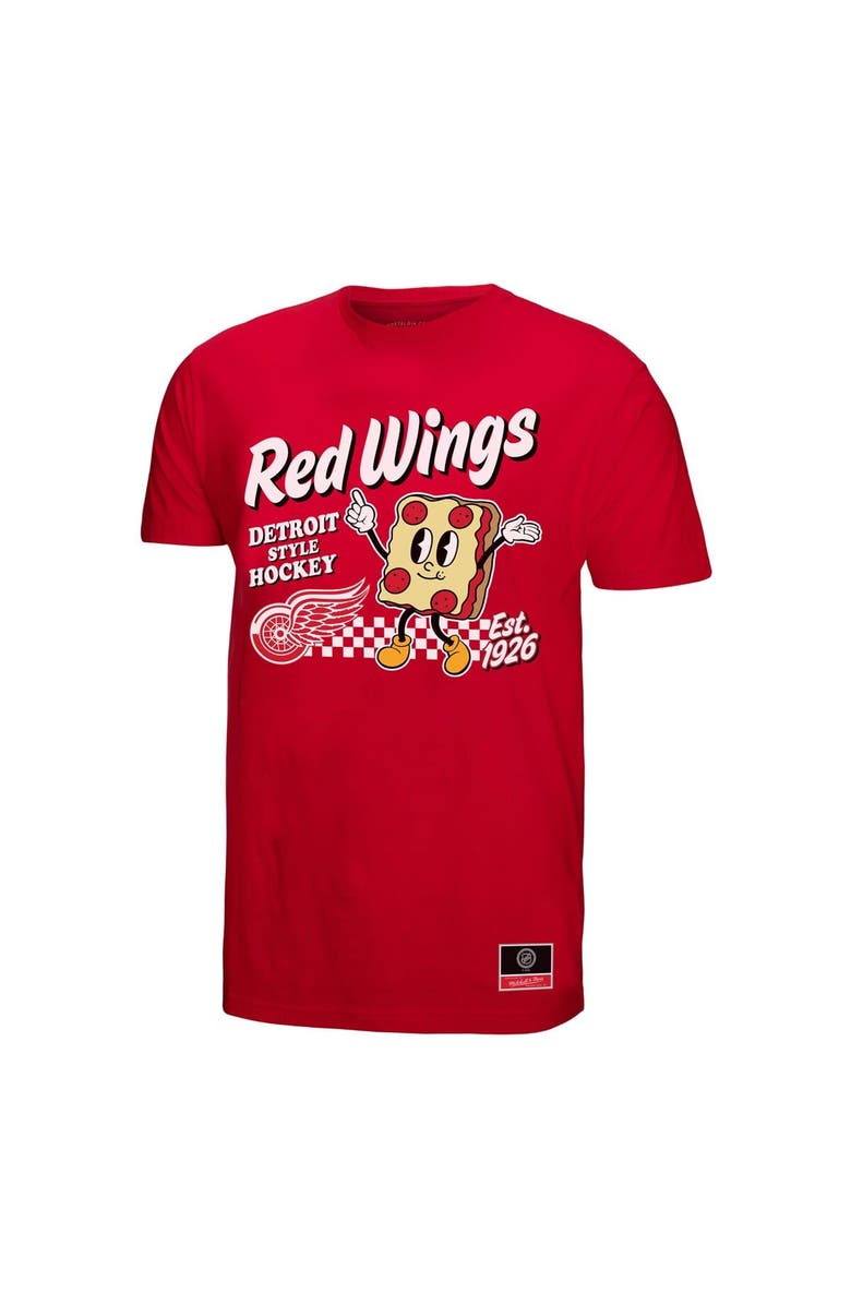 Mitchell & Ness Men's Mitchell & Ness Red Detroit Red Wings Local Food T-Shirt, Alternate, color, 