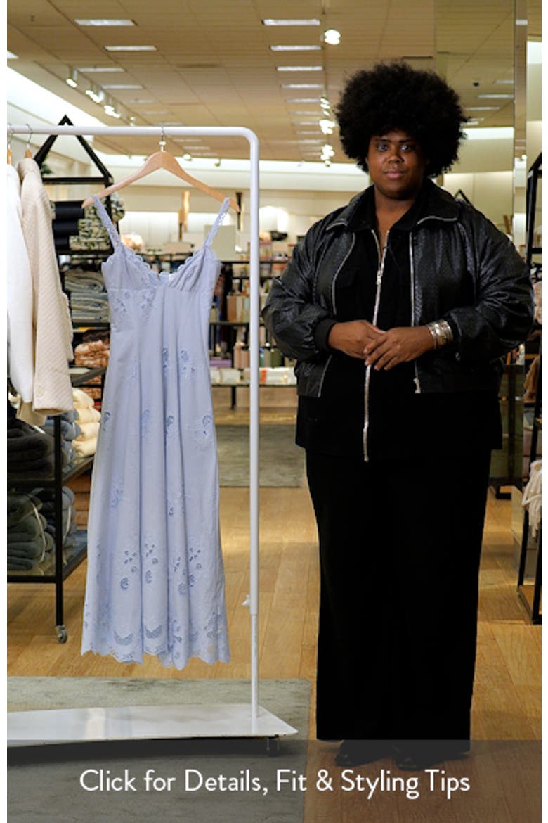 Tatiana Bluebell Broderie Midi Dress video
