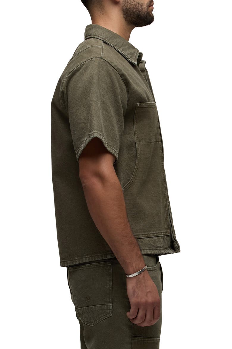 Carpenter Short Sleeve Shirt, Alternate, color, HILLSIDE