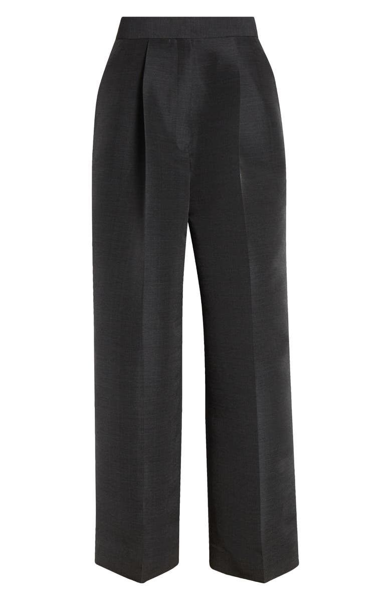 GIA STUDIOS Momento Wool & Silk Trousers, Alternate, color, Charcoal