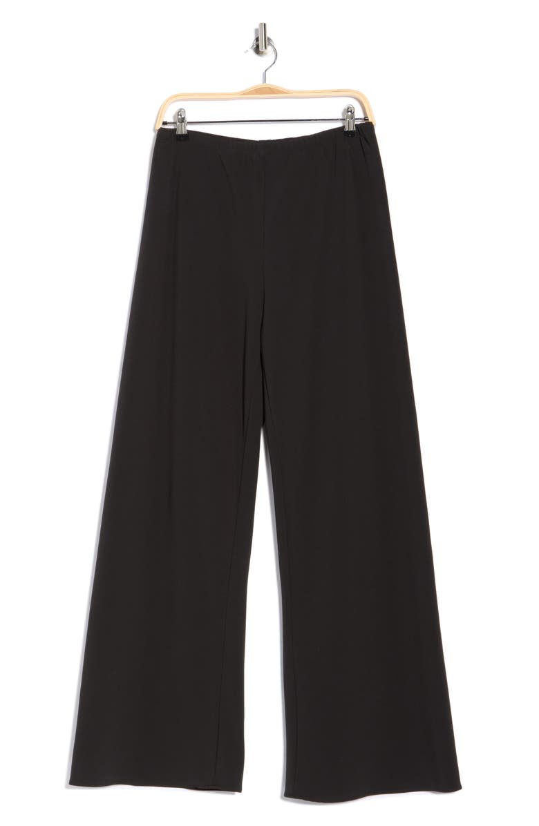 Vince Camuto Elastic Waist Seamless Pants, Alternate, color, Rich Black