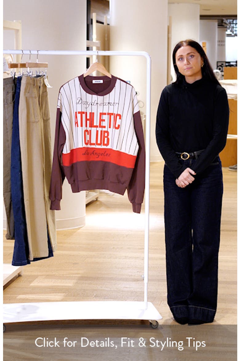 Athletic Club Colorblock Cotton Graphic Sweatshirt video