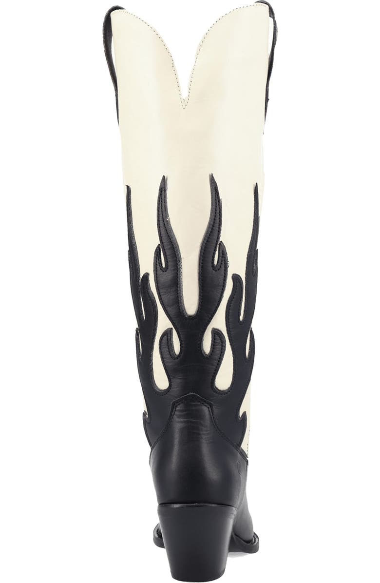 Dingo Burnin' Love Knee High Western Boot, Alternate, color, Black