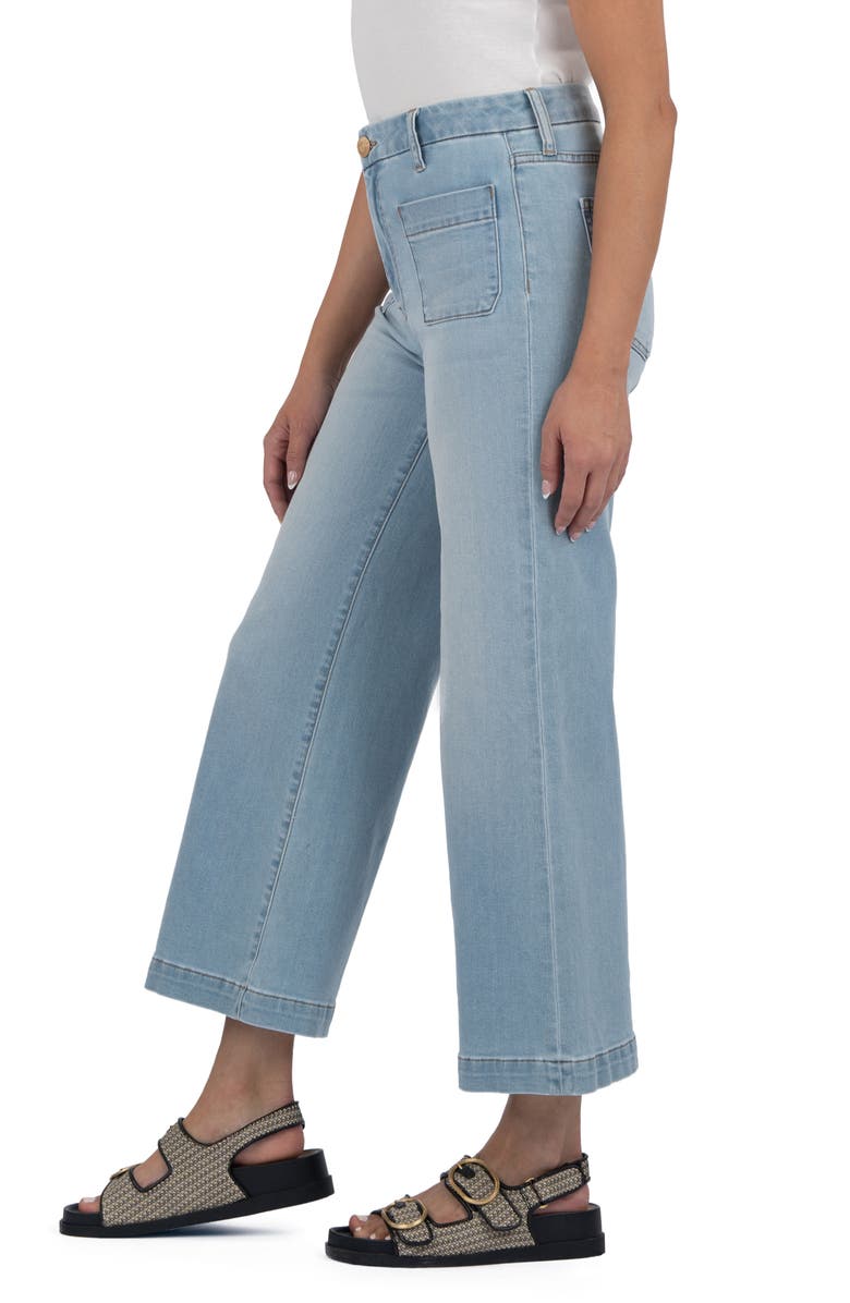 KUT from the Kloth Meg Patch Pocket High Waist Wide Leg Jeans, Alternate, color, 