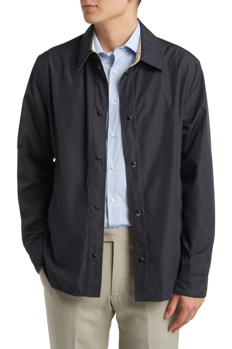 Reversible Snap Front Jacket, Main, color, NAVY