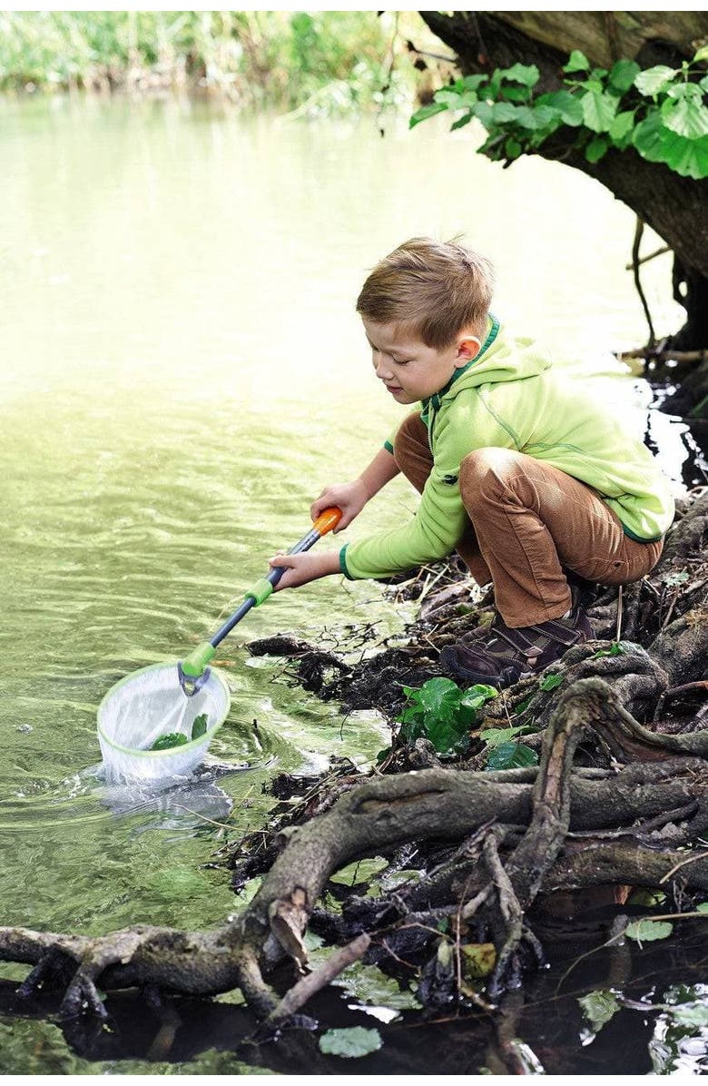 HABA Terra Kids Scoop Net - Bug Catcher for Kids with Telescopic Handle, Fun & Durable Outdoor Play Toys & Science Toys for 5 & Up, Alternate, color, Multi