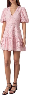 Endless Rose Sequin Lace Fit & Flare Minidress