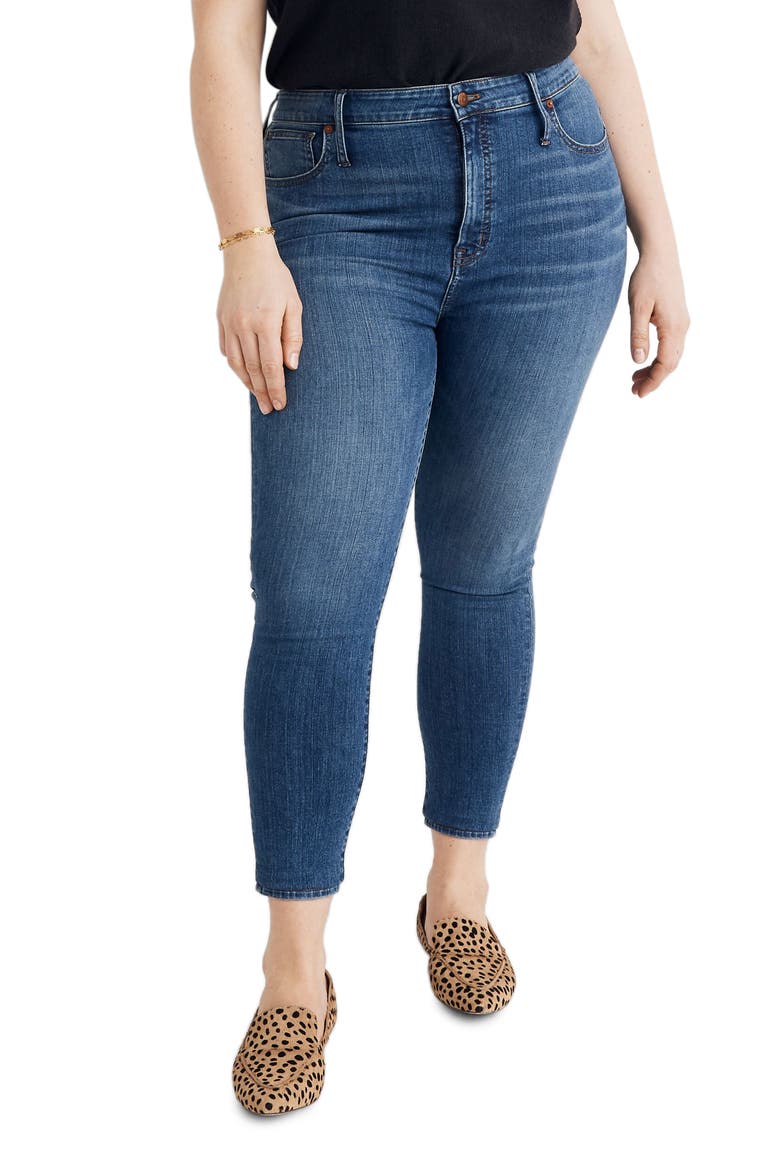 Curvy High Waist Crop Skinny Jeans, Alternate, color, DALSTROM