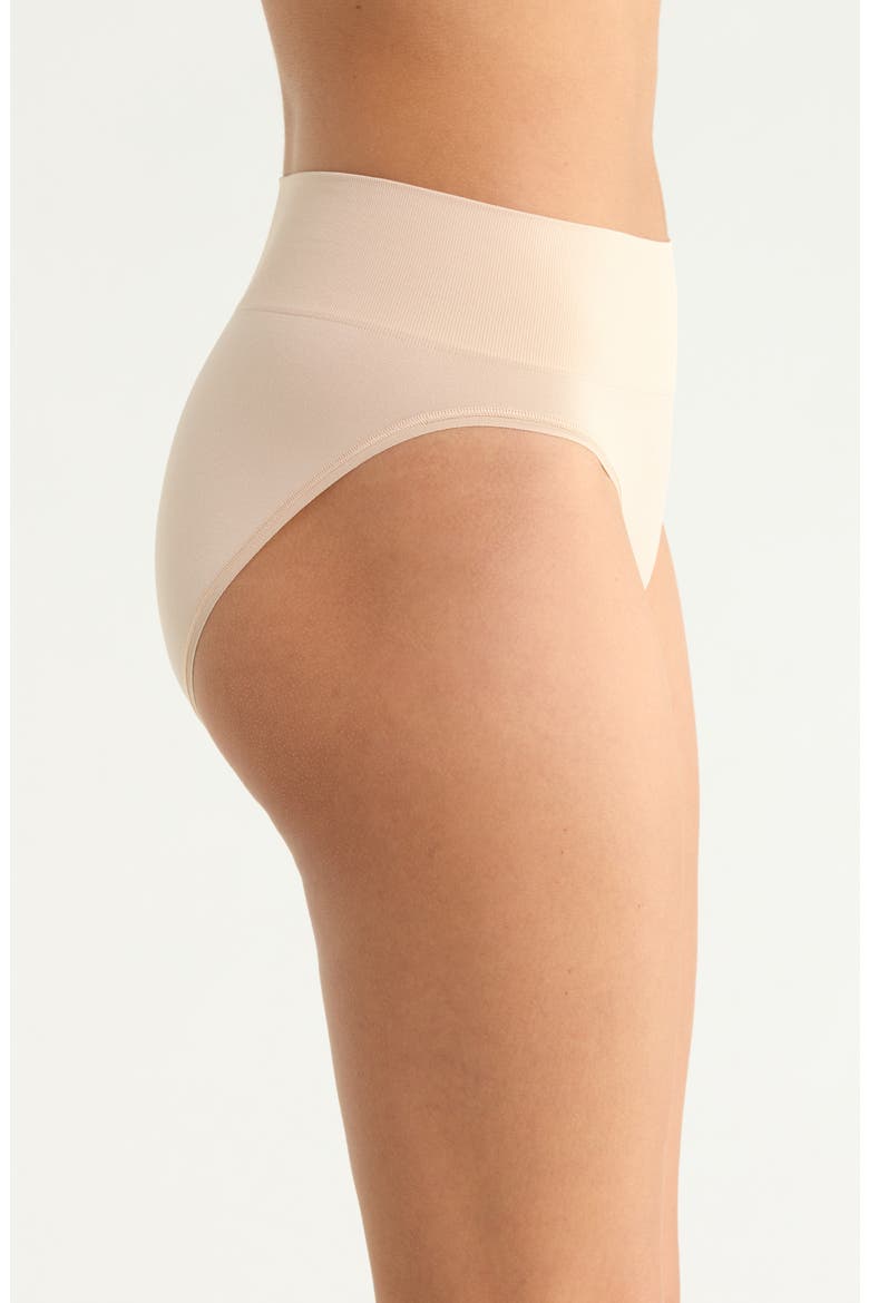 3-Pack Seamless High Cut Briefs, Alternate, color, BEIGE SMOKE