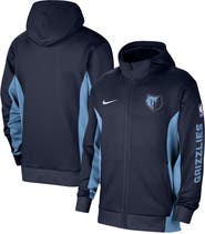Nike Men's Nike Navy Memphis Grizzlies 2023/24 Authentic Showtime Full-Zip Hoodie