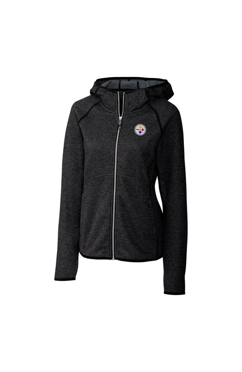 Cutter & Buck Women's Cutter & Buck Black Pittsburgh Steelers Mainsail Full-Zip Jacket, Main, color, 