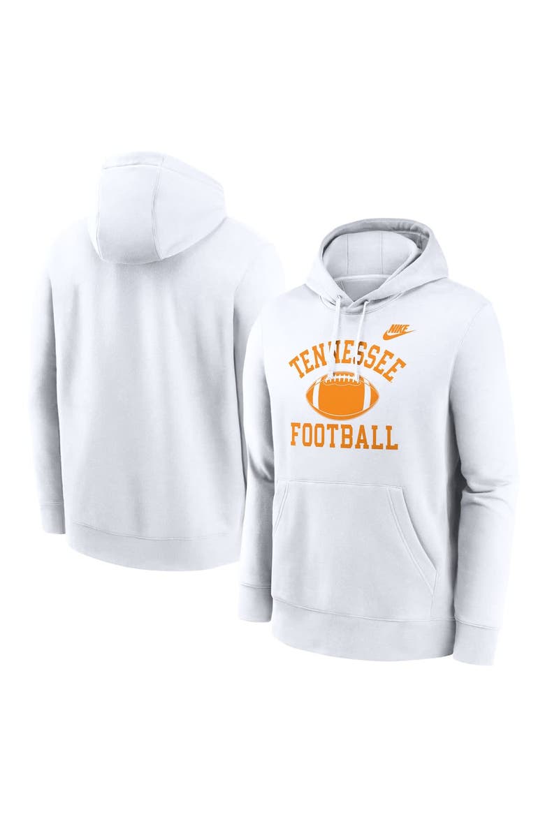 Men's Nike White Tennessee Volunteers Legacy Football Icon Club Fleece Pullover Hoodie, Alternate, color, White