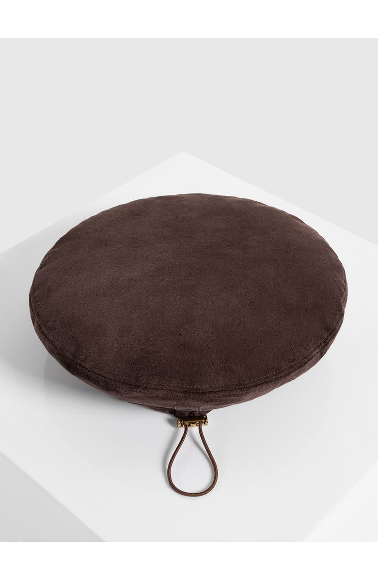 Manière De Voir Anya Suede Beret, Alternate, color, Brown