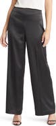 Anne Klein High Waist Wide Leg Satin Pants