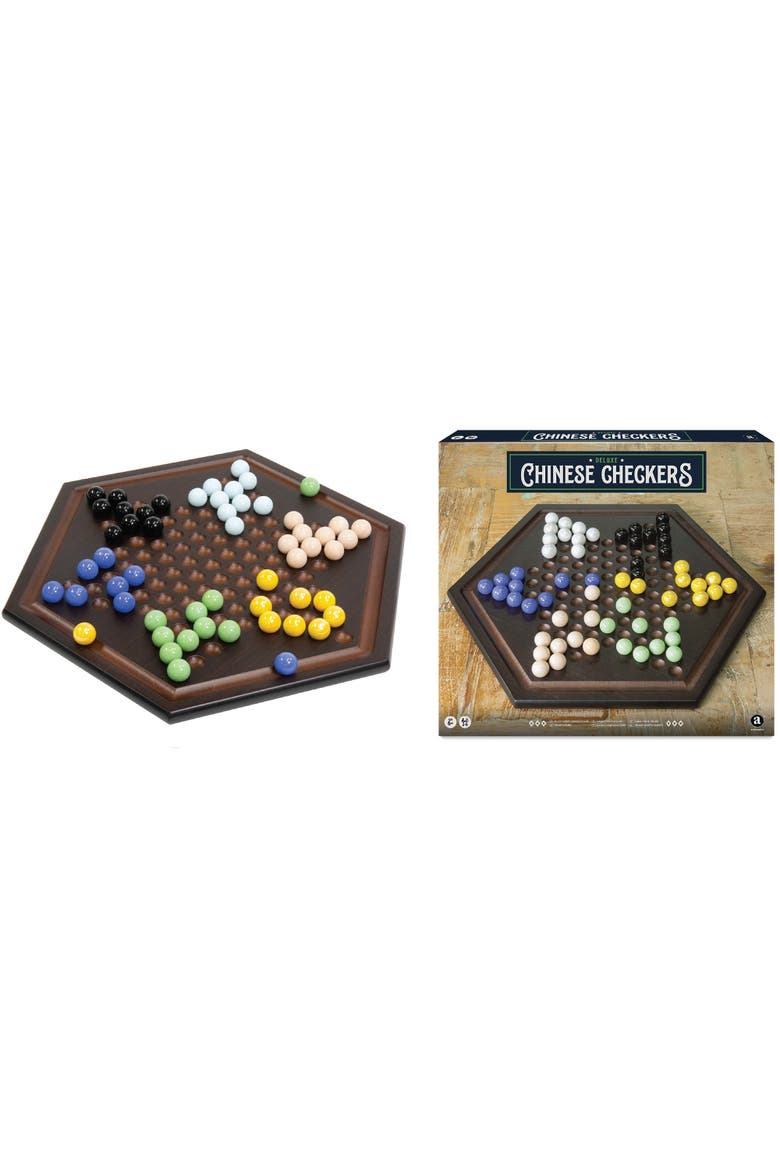 Craftsman Deluxe Chinese Checkers Game Set, Alternate, color, Multicolored