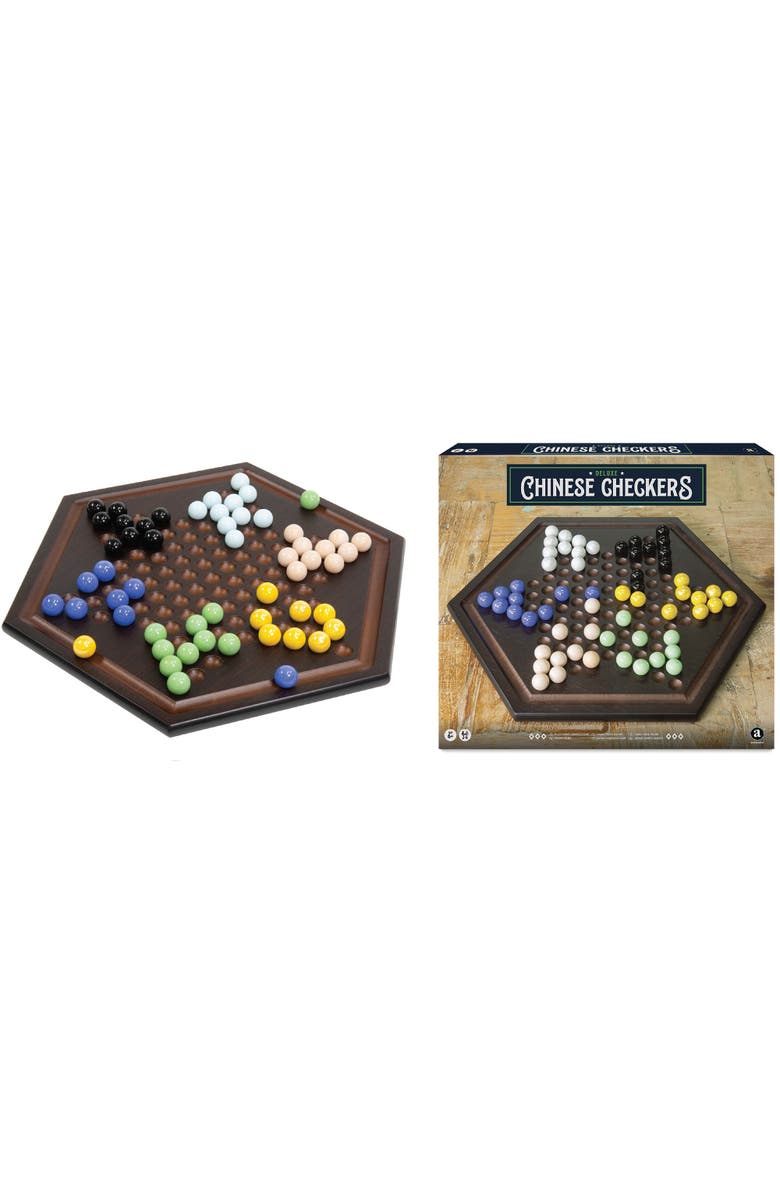 Merchant Ambassador Craftsman Deluxe Chinese Checkers Game Set, Alternate, color, Multicolored