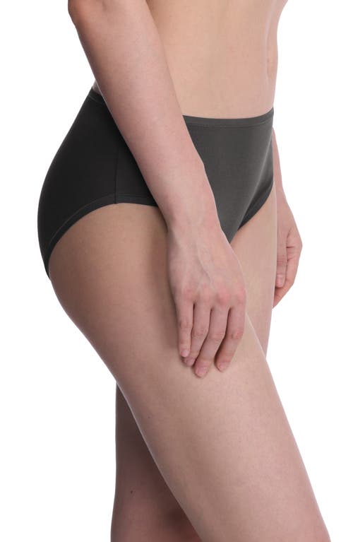 Natori Bliss Bare Cotton Hipster Briefs In Black