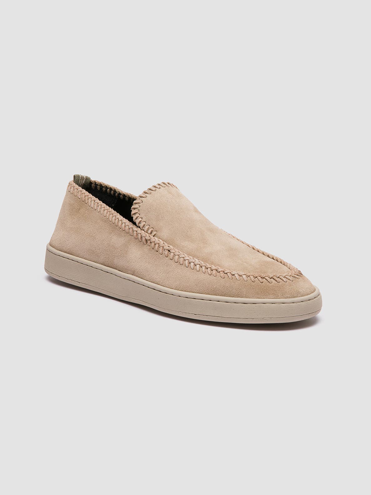 Officine Creative Herbie 011 Suede Loafers, Alternate, color, Camel