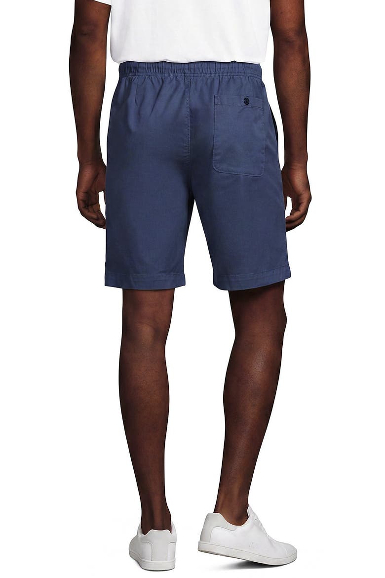 9" Lightweight Twill Pull On Deck Short, Alternate, color, Nightfall Blue