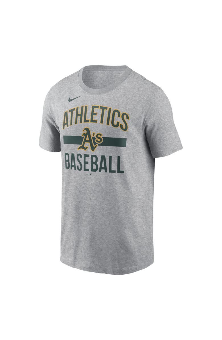 Nike Men's Nike  Heather Gray Athletics Arched T-Shirt, Alternate, color, 